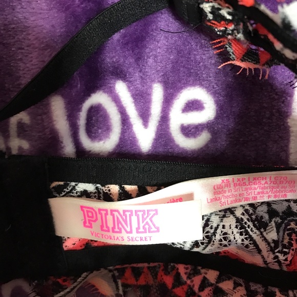 Victoria’s Secret pink halter bra multicolored - Picture 3 of 4